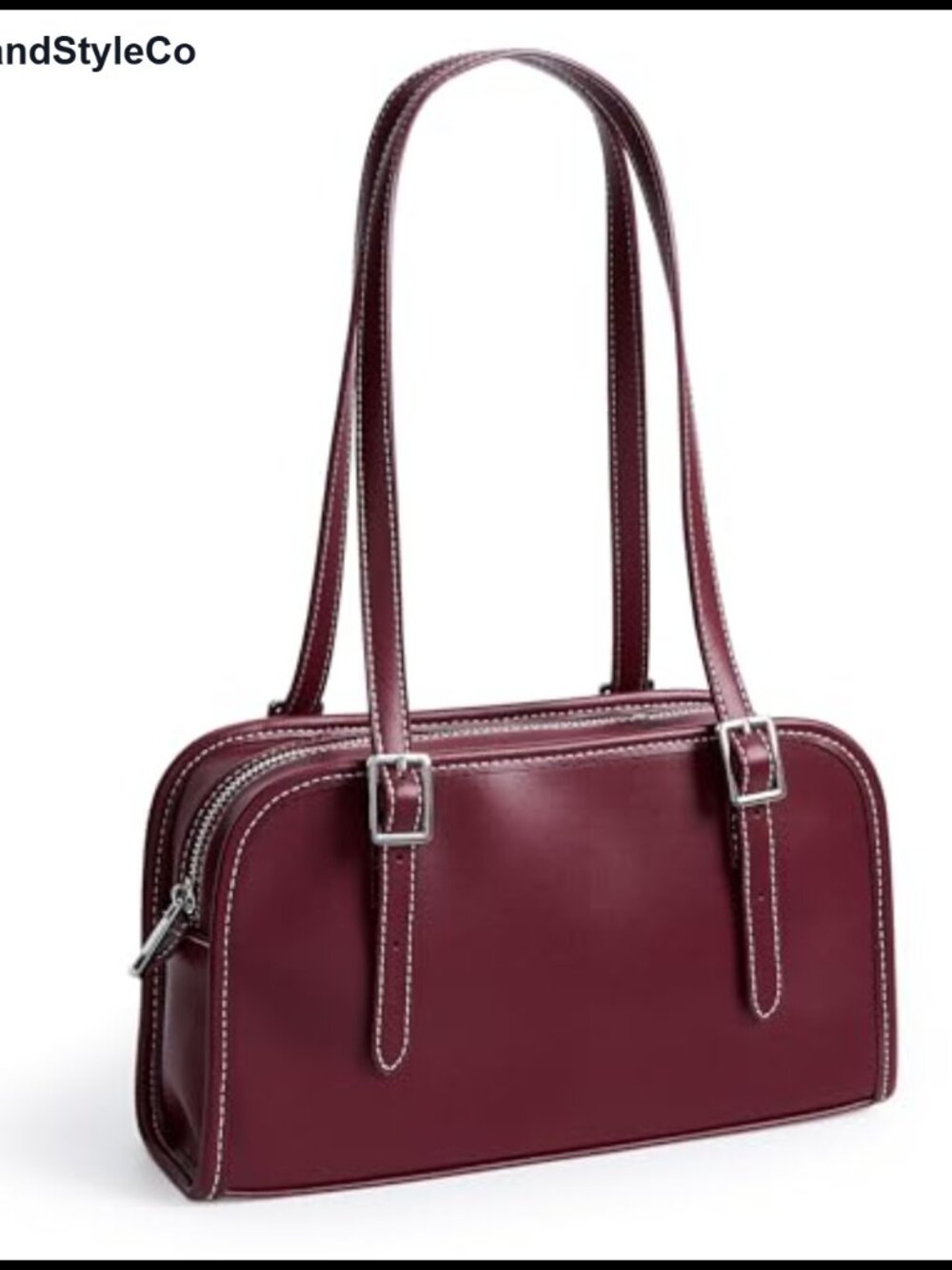 Women's Swing Zip Leather Shoulder Bag Purse Vegan Faux Leather Satchel